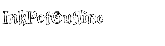InkPotOutline font preview
