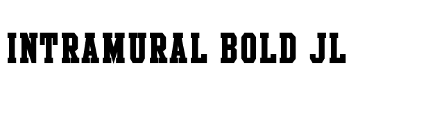 Intramural Bold JL font preview