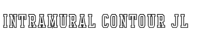 Intramural Contour JL font preview