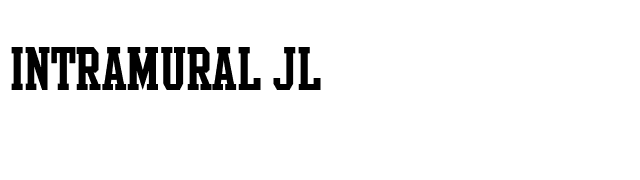 Intramural JL font preview