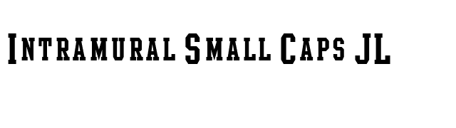 Intramural Small Caps JL font preview