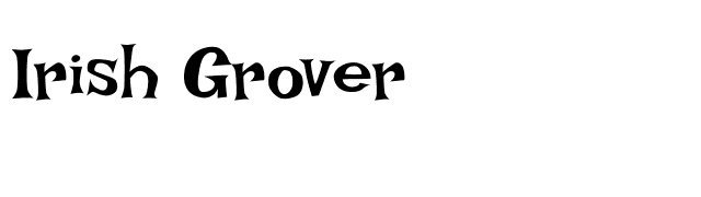 Irish Grover font preview
