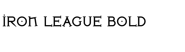 Iron League Bold font preview