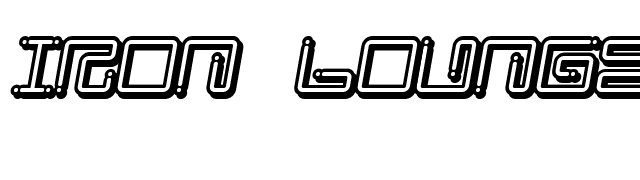 Iron Lounge Smart Dot 2 font preview