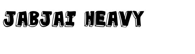 jabjai Heavy font preview