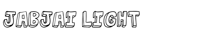 jabjai Light font preview