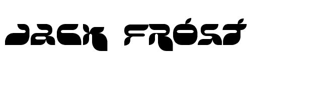 Jack Frost font preview