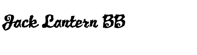Jack Lantern BB font preview