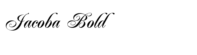 Jacoba Bold font preview
