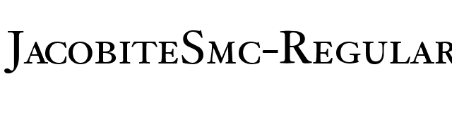 JacobiteSmc-Regular font preview