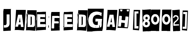 Jadefedgah[8002] font preview