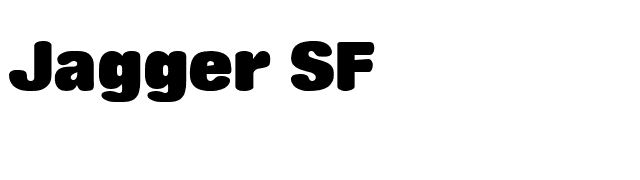 Jagger SF font preview