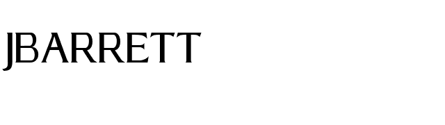 JBARRETT font preview
