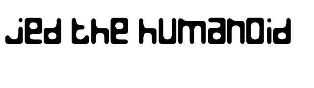 Jed the Humanoid font preview
