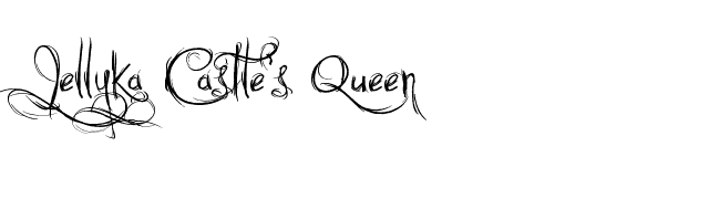 Jellyka Castle's Queen font preview