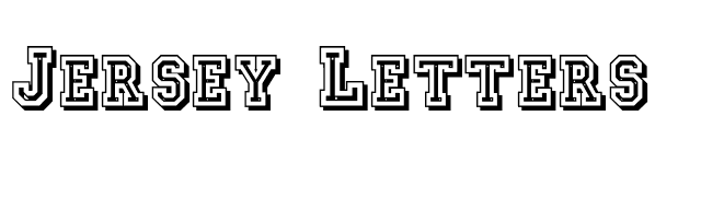 Jersey Letters font preview
