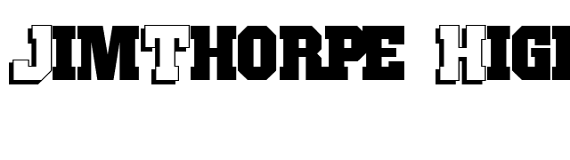 JimThorpe High font preview