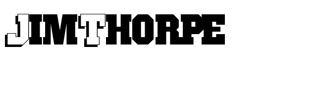 jimthorpe font preview