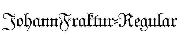 JohannFraktur-Regular font preview