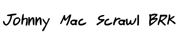 Johnny Mac Scrawl BRK font preview