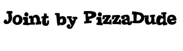 Joint by PizzaDude font preview