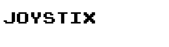 Joystix font preview