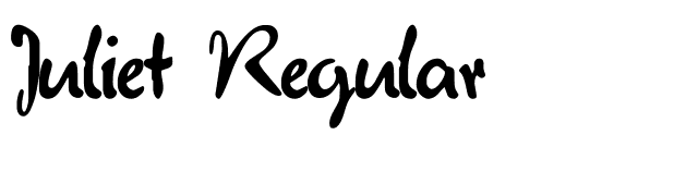Juliet Regular font preview