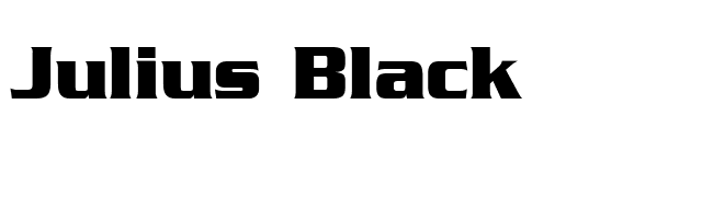 Julius Black font preview