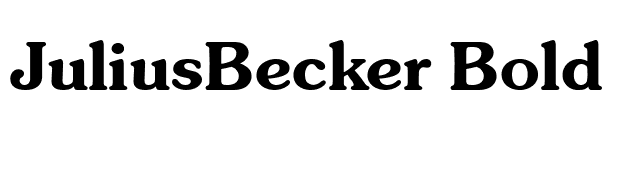 JuliusBecker Bold font preview