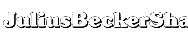 JuliusBeckerShadow-Heavy-Regular font preview