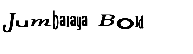 Jumbalaya Bold font preview