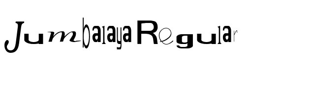 Jumbalaya Regular font preview