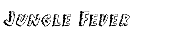 Jungle Fever font preview