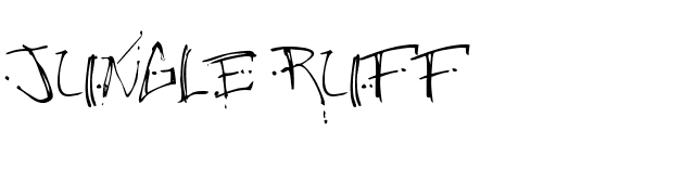 Jungle Ruff font preview
