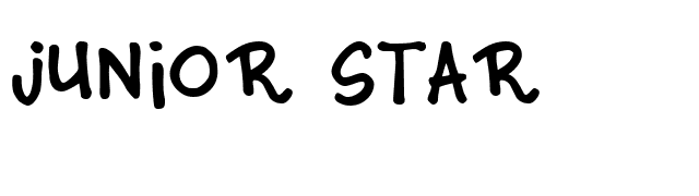 Junior Star font preview