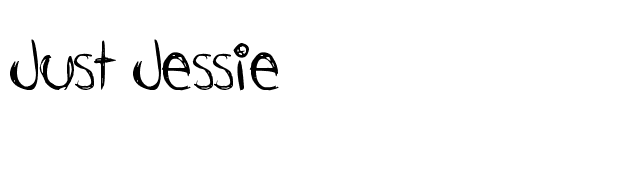 Just Jessie font preview