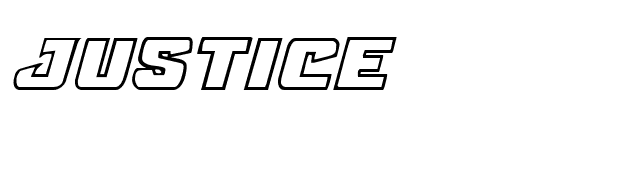 JUSTICE font preview