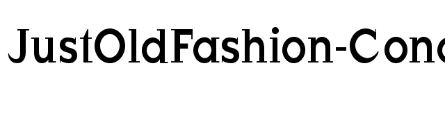 JustOldFashion-Condensed font preview