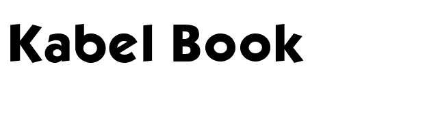 Kabel Book font preview