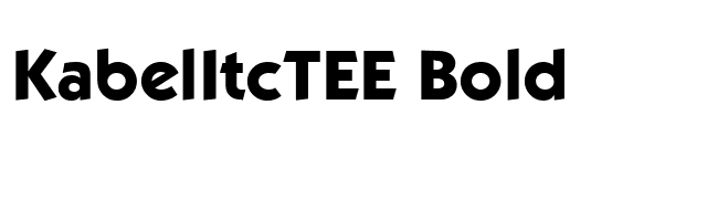 KabelItcTEE Bold font preview
