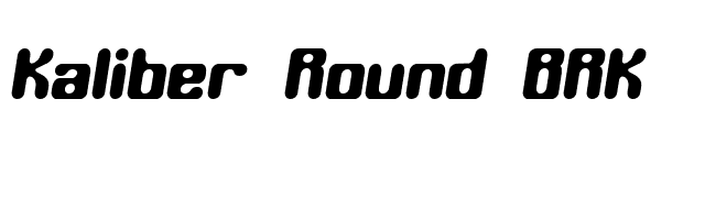 Kaliber Round BRK font preview