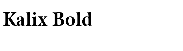 Kalix Bold font preview