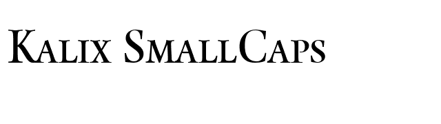 Kalix SmallCaps font preview