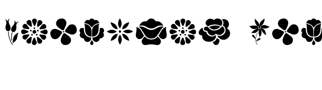 Kalocsai Flowers font preview