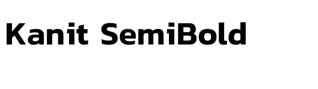 Kanit SemiBold font preview