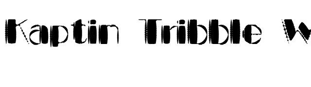 Kaptin Tribble Wound font preview