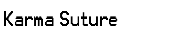 Karma Suture font preview