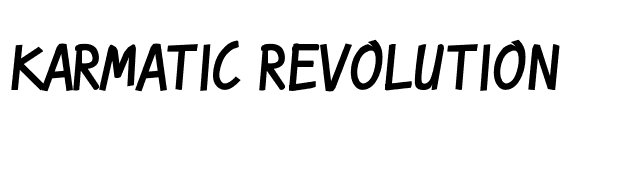 Karmatic Revolution font preview