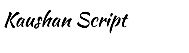 Kaushan Script font preview