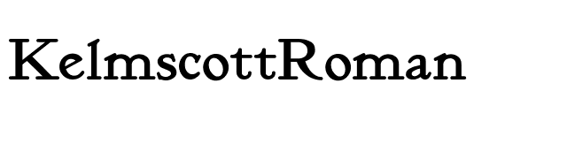 KelmscottRoman font preview